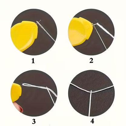 5pcs Thumb Needle Threader, Quick Needle Threader Auxiliary Automatic Needle Recognition Thumb Universal Sewing Threader