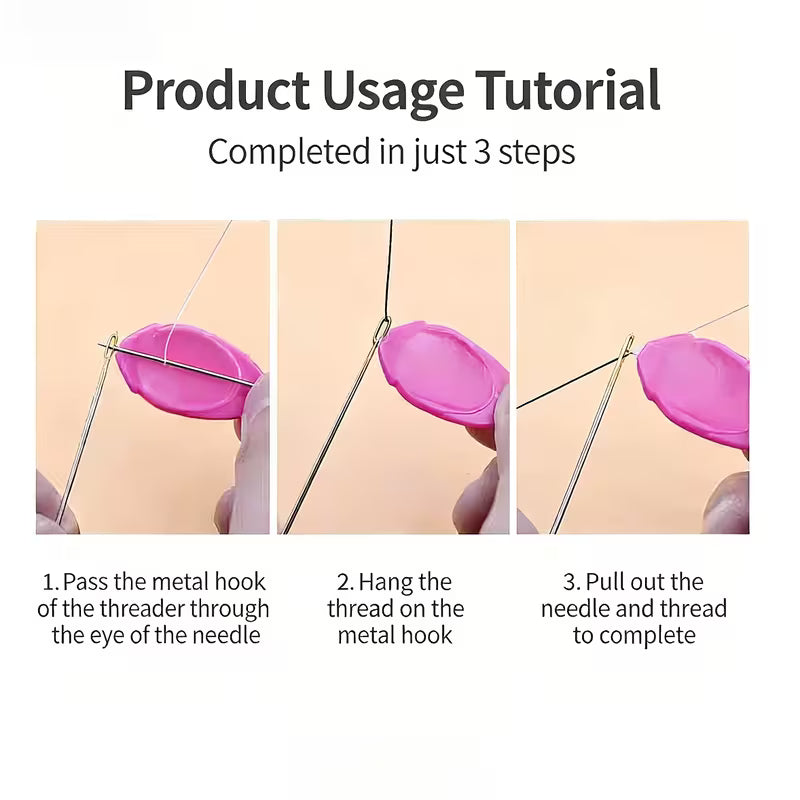 5pcs Thumb Needle Threader, Quick Needle Threader Auxiliary Automatic Needle Recognition Thumb Universal Sewing Threader
