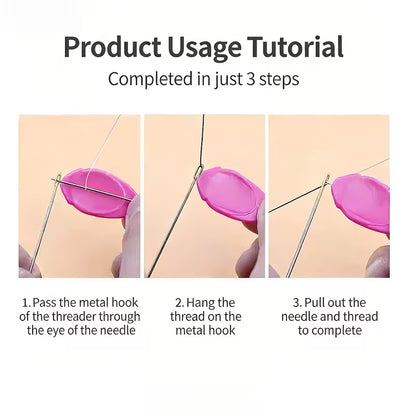 5pcs Thumb Needle Threader, Quick Needle Threader Auxiliary Automatic Needle Recognition Thumb Universal Sewing Threader
