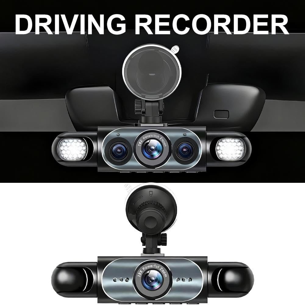 🚗4-Channel 1080P Dash Camera with Night Vision