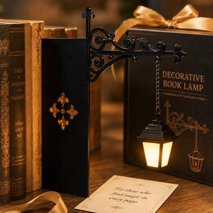 Bookshelf Lantern Light - Bookish Gifts For Book Lovers, Bookworms, Readers - Light Up Your Reading Nook