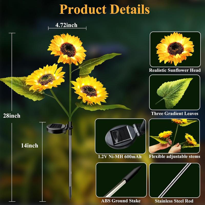 🌻Mother's Day Sale 49% OFF- 🌞Solar LED Sunflower Garden Lights