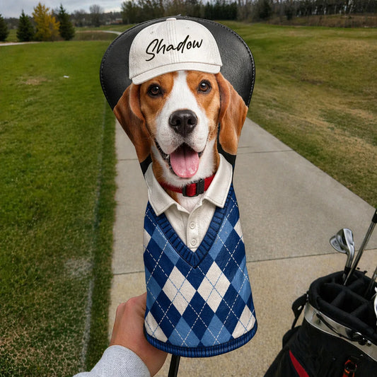 Custom Pet Photo Golf Head Cover, Golf Club Cover - Gift For Dog Cat Dad Mom, Golf Lovers