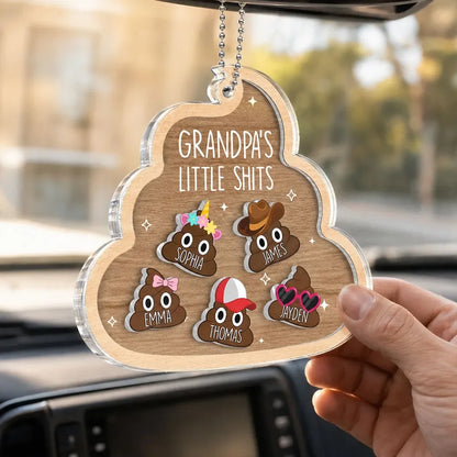 Personalized Shaker Car Ornament - Funny Father's Day Gift For Grandpa