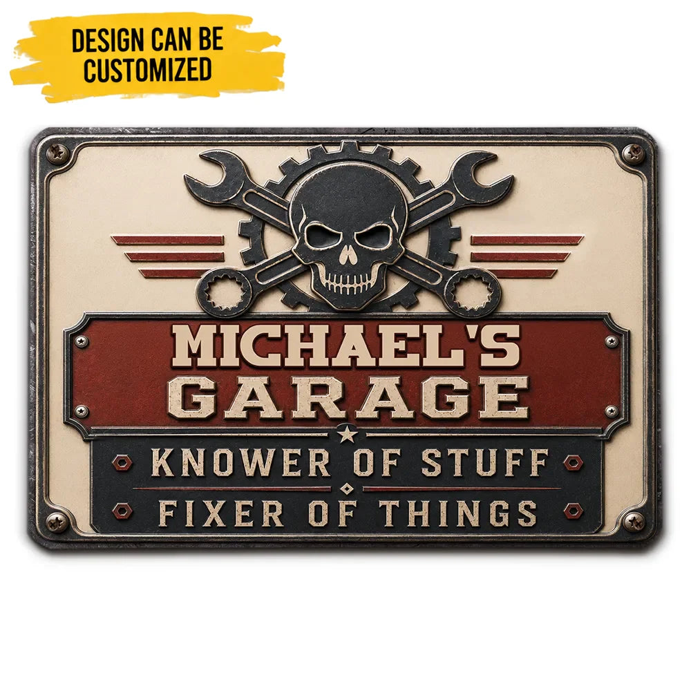 The Fixer - Personalized Custom Metal Sign