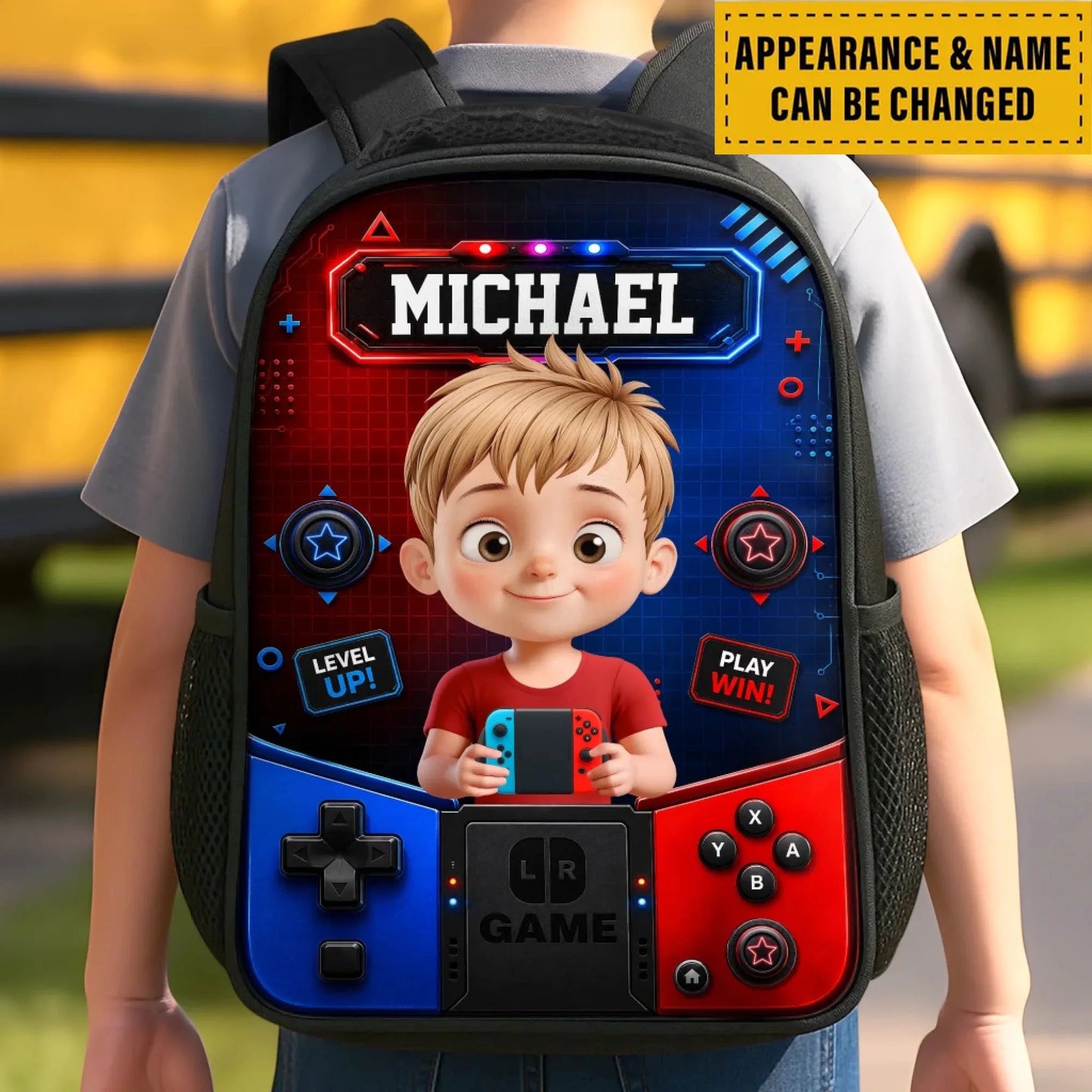 Custom Kids Front Printed Backpack - Personalized Back To School Gifts For Kids - Ready For Class