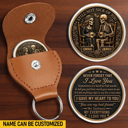 Custom Skeleton Pocket Hug - Personalized Anniversary Wedding Gifts For Husband And Wife, Him And Her - Forever Yours Forever Mine