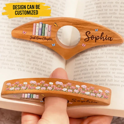 Custom Printed Book Page Holder - Personalized Bookish Gifts For Book Lovers, Bookworms, Readers - Escape Into Stories