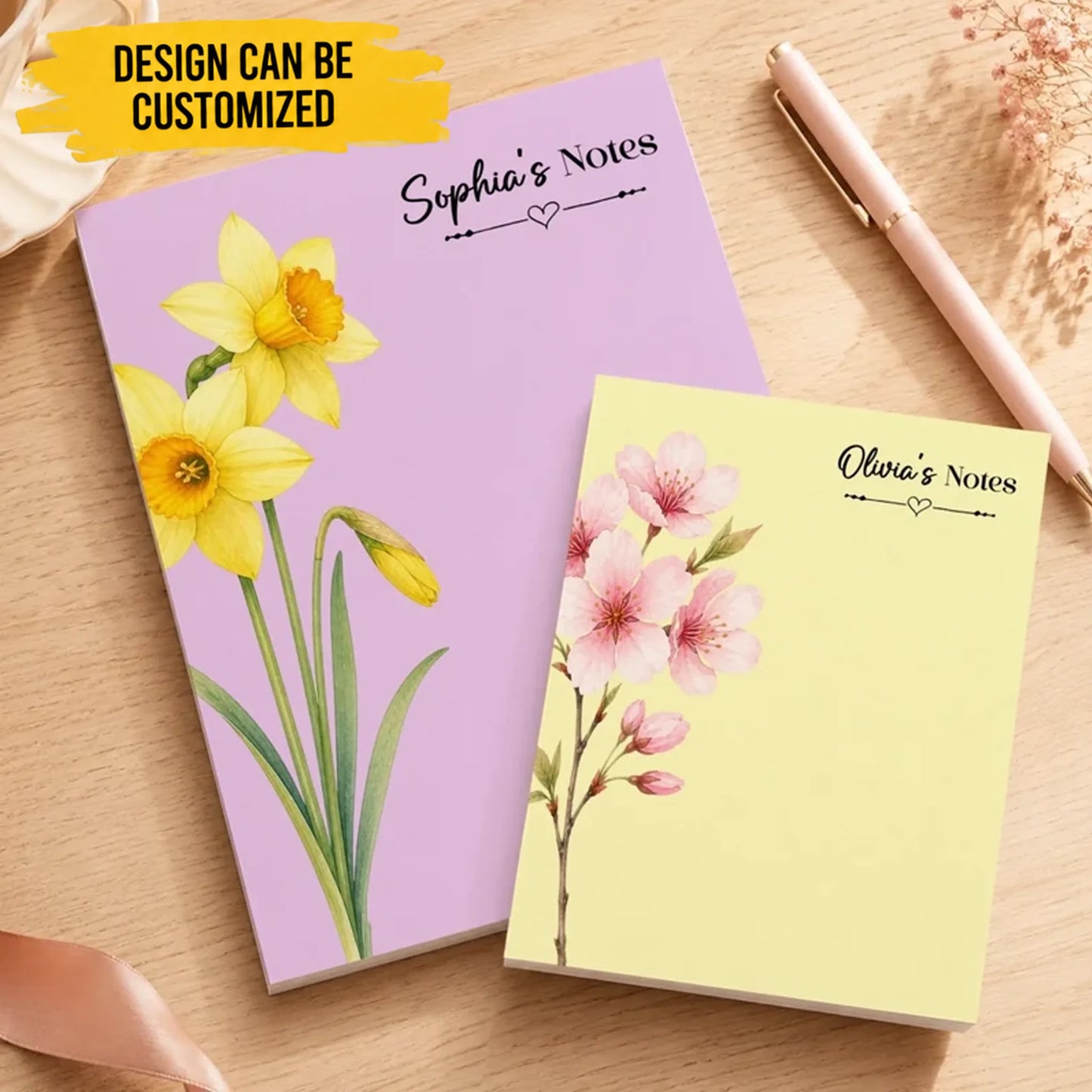 Custom Notepad - Personalized Birthday Gifts For Wife, Daughter, Besties, Sisters, Granddaughter, Grandma, Mom, Yourself - Be Your Own Kind Of Magic