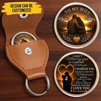 Custom Pocket Hug - Personalized Anniversary Wedding Gifts For Husband And Wife, Him And Her - You Are My Entire World