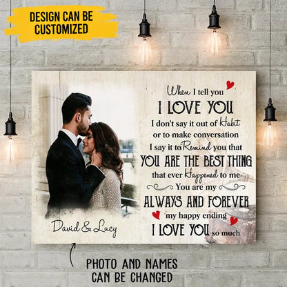 My Happy Ending - Personalized Canvas Print