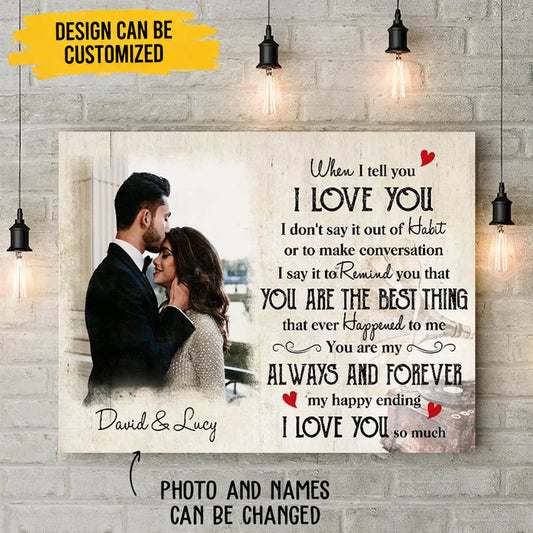 My Happy Ending - Personalized Canvas Print