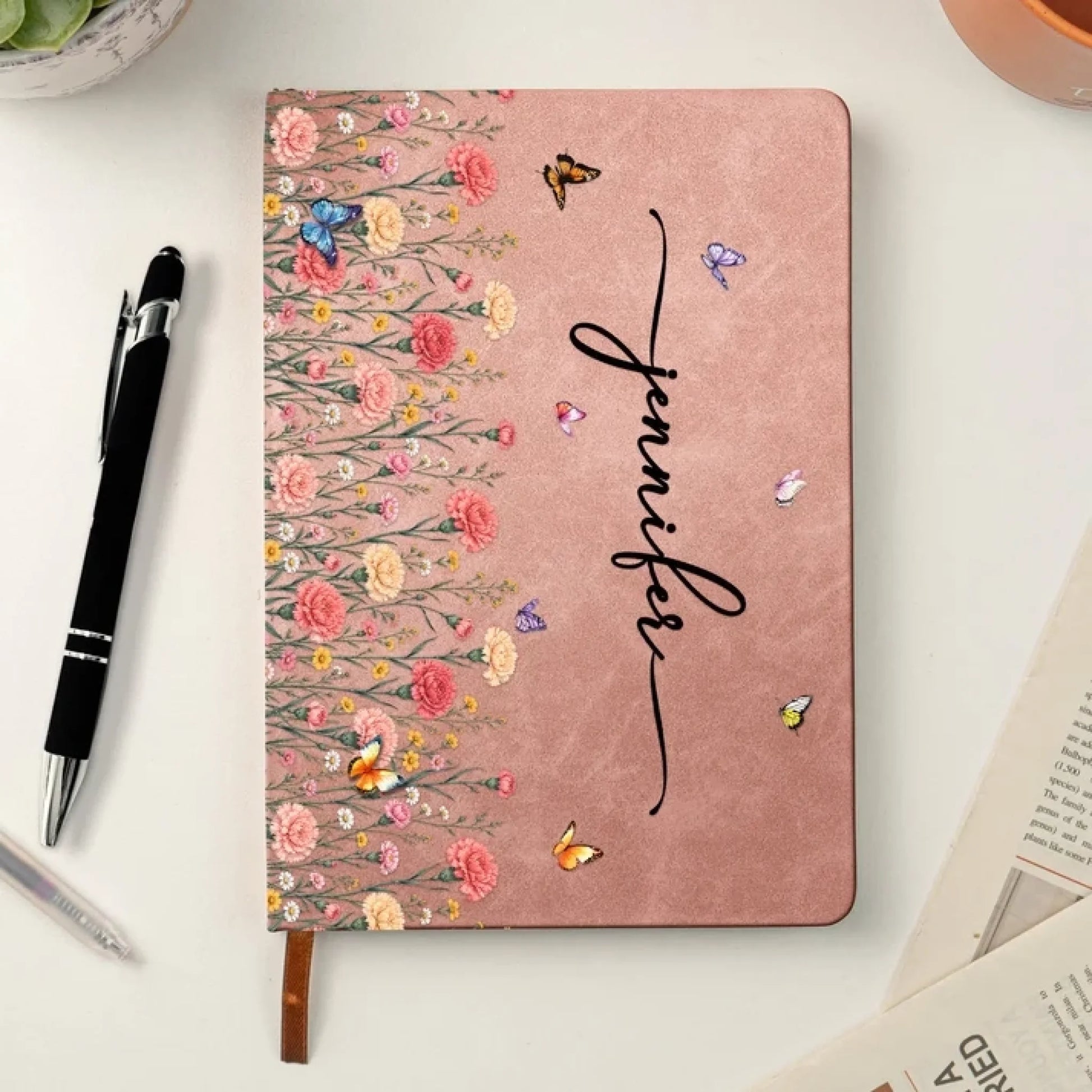 Custom_Name_Birth_Flower_For_Her_Coworkers_Daughter_Friends_Personalized_Journal_2