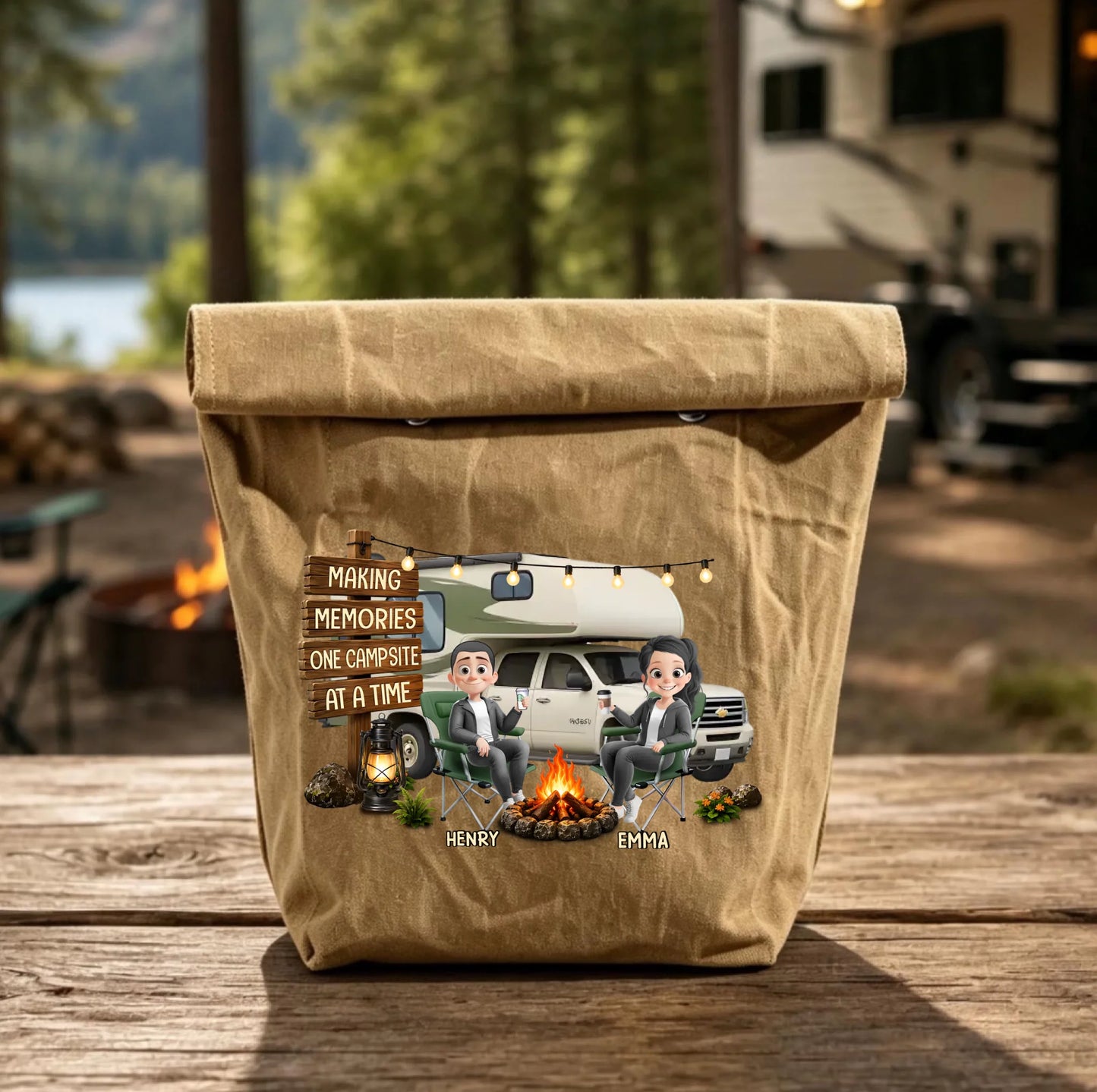 Custom Insulated Bag - Personalized Birthday Camping Gifts For Campers