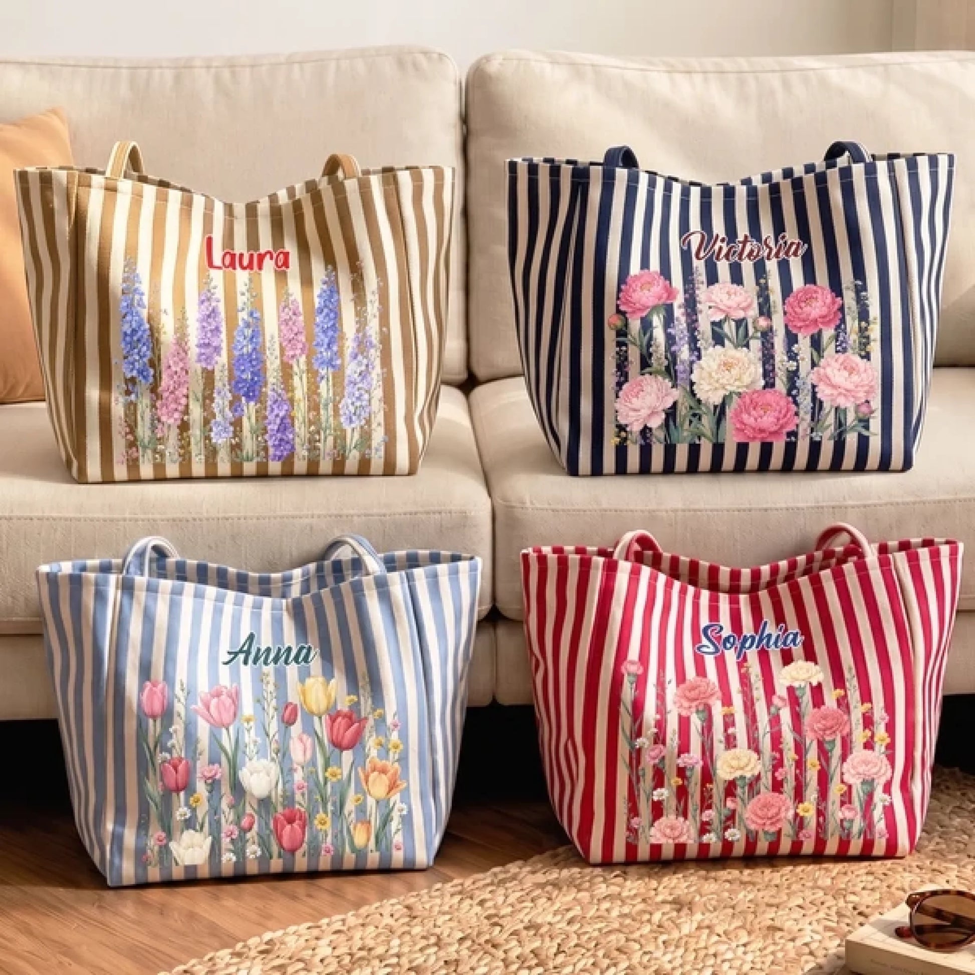 Custom_Name_Birth_Flower_For_Her_Coworkers_Boss_Teachers_Friends_Personalized_Tote_Bag_2