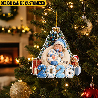 Angel Sleeping - Personalized Acrylic Ornament
