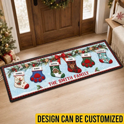 Custom Runner Rug - Personalized Christmas Birthday Gifts For Mom, Dad, Brother, Sister - Together Is Our Tradition