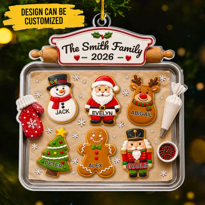 Custom Acrylic Ornament - Personalized Christmas Birthday Gifts For Mom, Dad, Brother, Sister - Sweetest Family In The World