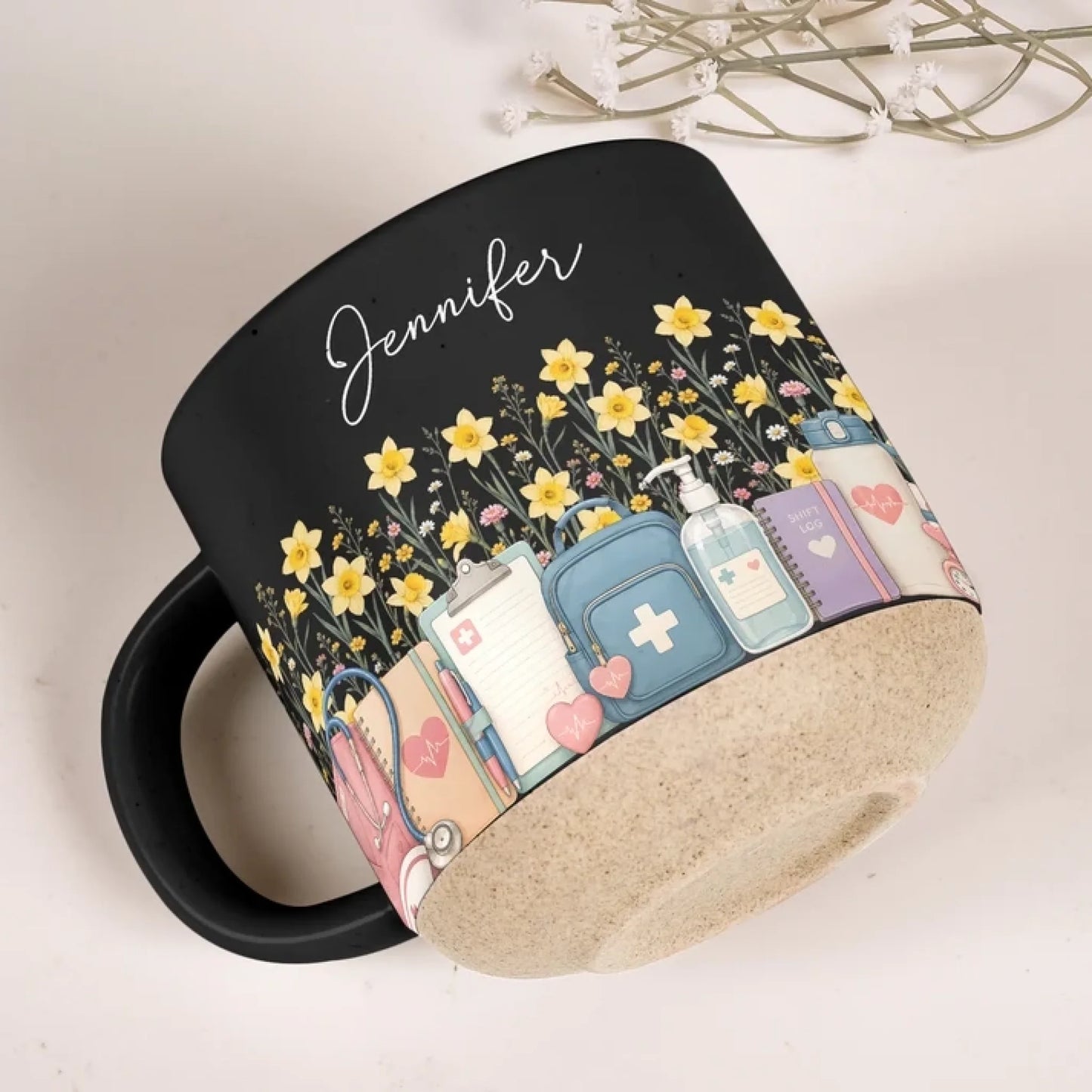 Custom_Birth_Flower_Name_Pottery_Mug_Gift_For_Nurse_Personalized_Mug_4