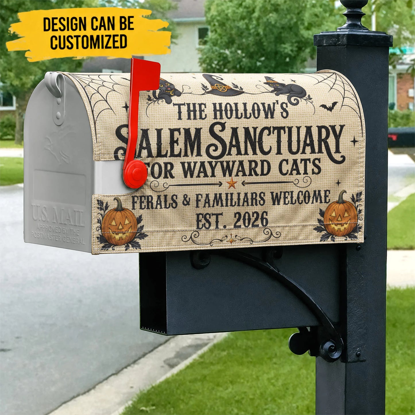Salem Sanctuary For Wayward Cats - Personalized Mailbox Cover