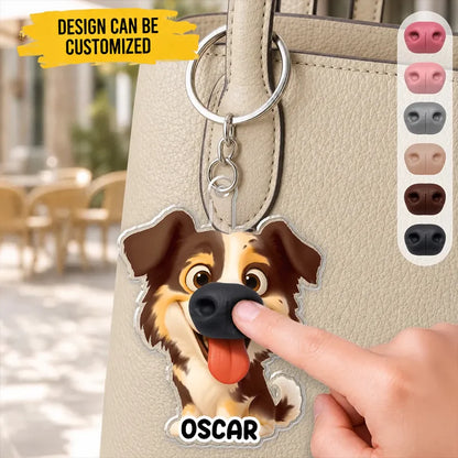 Certified Boop Button - Personalized Nose Squishy Keychain