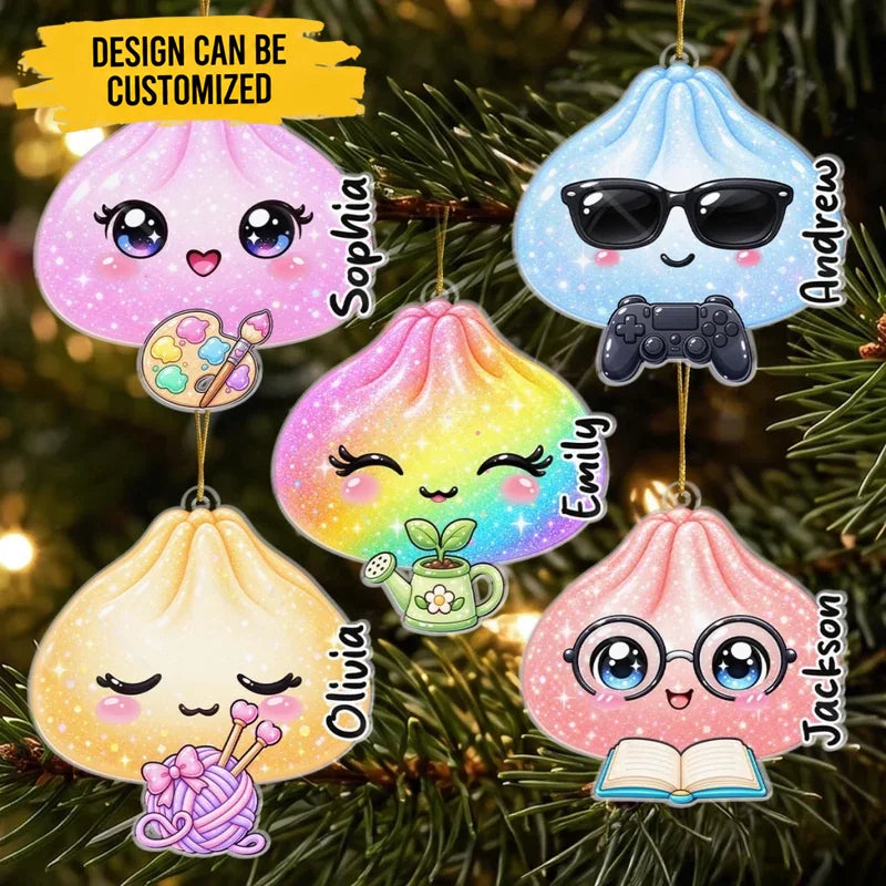 Custom Acrylic Ornament - Personalized Christmas Birthday Gifts For Kids - Sweet Little Dumpling This Season
