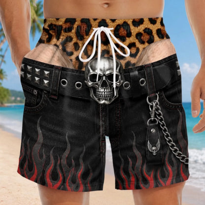 Custom Funny Men Swim Trunks - Personalized Summer Vacation And Travel Gifts For Husband, Son, Grandson, Brother, Grandpa, Dad, Yourself - Sun Out Trunk Out Always