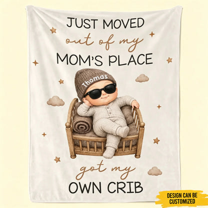 Custom Blanket - Personalized Christmas Baby Shower, Gender Reveal Gifts For New Moms, New Dads, New Parents - From Belly To Crib