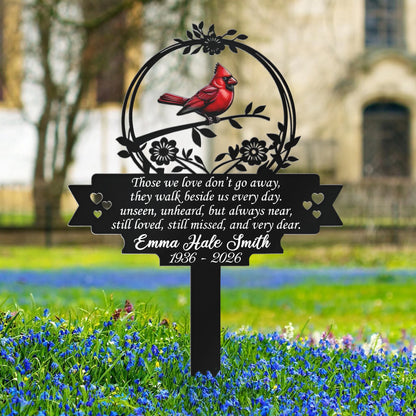 Custom Garden Stake - Personalized Personalized Memorial Sympathy Gifts For Loss Of Mom, Dad - Those We Love Don't Go Away