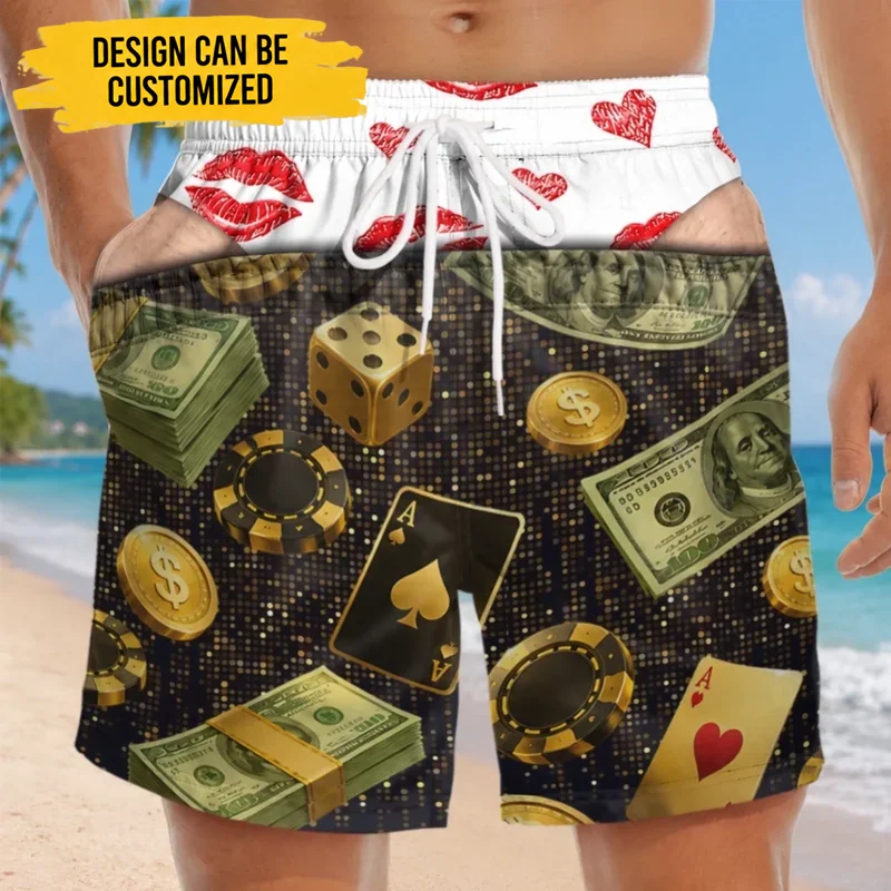 Personalized Patriotic Swim Trunks | Funny Custom Swimwear For Men’s Summer Vacation- Check Out The Golden View