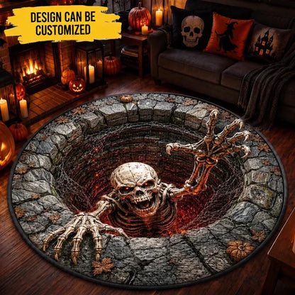 Custom Shaped Doormat - Personalized Halloween Decor Birthday Gifts For Mom, Dad, Brother, Sister - Beware Of What Crawls Out