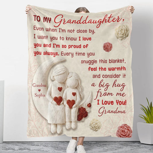 Custom Fleece Blanket - Personalized Birthday Gifts For Granddaughter - I Want You Know How Much I Love You