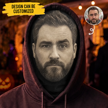Custom Photo Funny Balaclava Mask - Personalized Halloween Birthday Gifts For Him, Her - Mask On Fun Mode