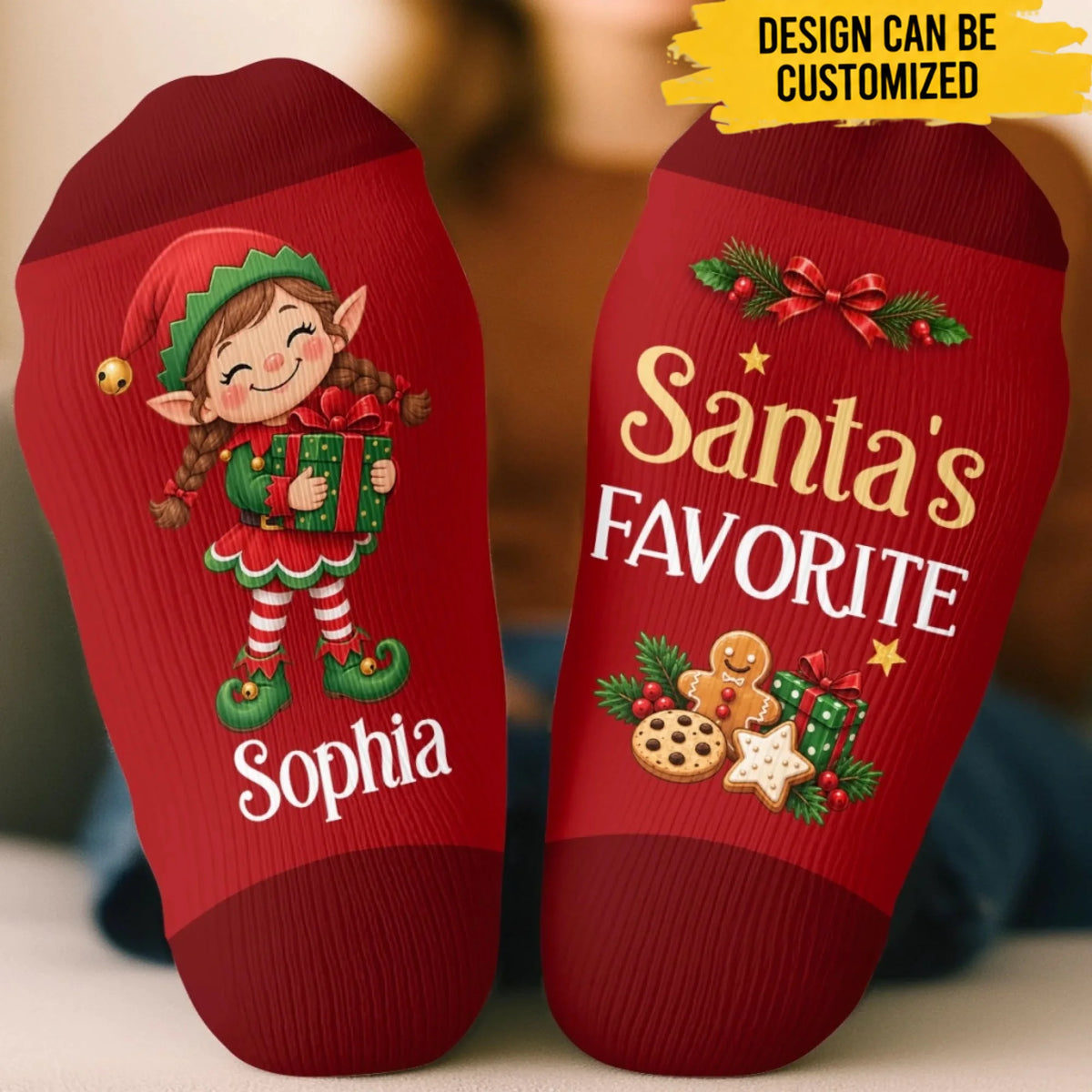Custom Crew Socks - Personalized Christmas Birthday Gifts For Mom, Dad, Brother, Sister - Bringing Joy Everywhere