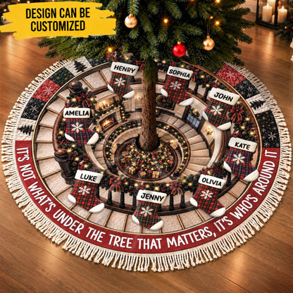 Custom Tree Skirt - Personalized Christmas Birthday Gifts For Mom, Dad, Brother, Sister - A Home Full Of Cheer