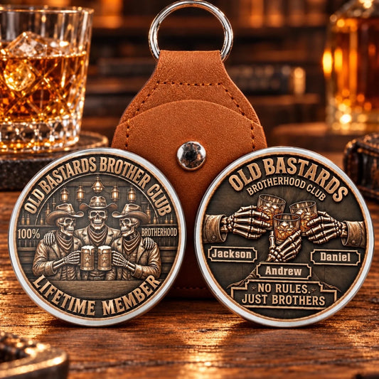 Custom Skeleton Brotherhood Club Brothers Gifts - Personalized Pocket Hug