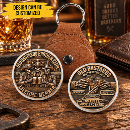 Custom Skeleton Brotherhood Club Pocket Hug - Personalized Birthday Gifts For Best Friends