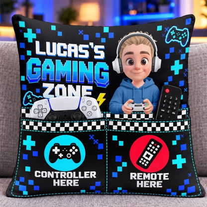 Custom Name Gaming Zone Gifts For Game Lovers - Personalized Pocket Pillow