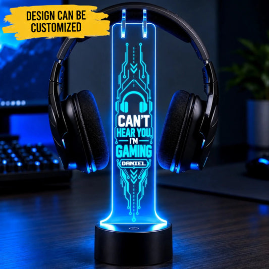 Custom Name Gaming Gifts for Gamers - Personalized Headphone Stand