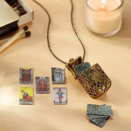 🔥Last Day 54% OFF - Tiny Tarot Deck Necklace