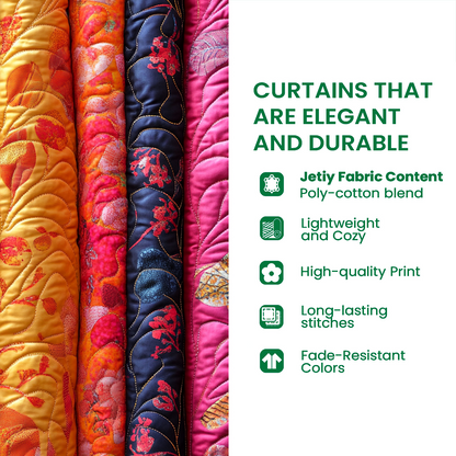 Mossy Grove Quilted Curtains NCU0DV8371