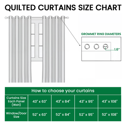 Forest Haven Quilted Curtains NCU0DV8368