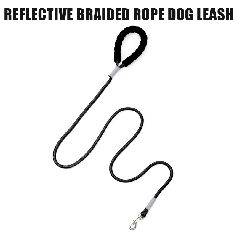 Reflective Braided Rope Dog Leash