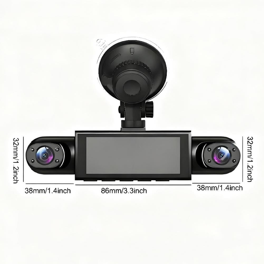 🚗4-Channel 1080P Dash Camera with Night Vision