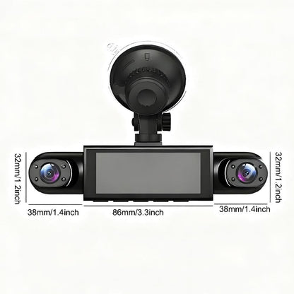 🚗4-Channel 1080P Dash Camera with Night Vision