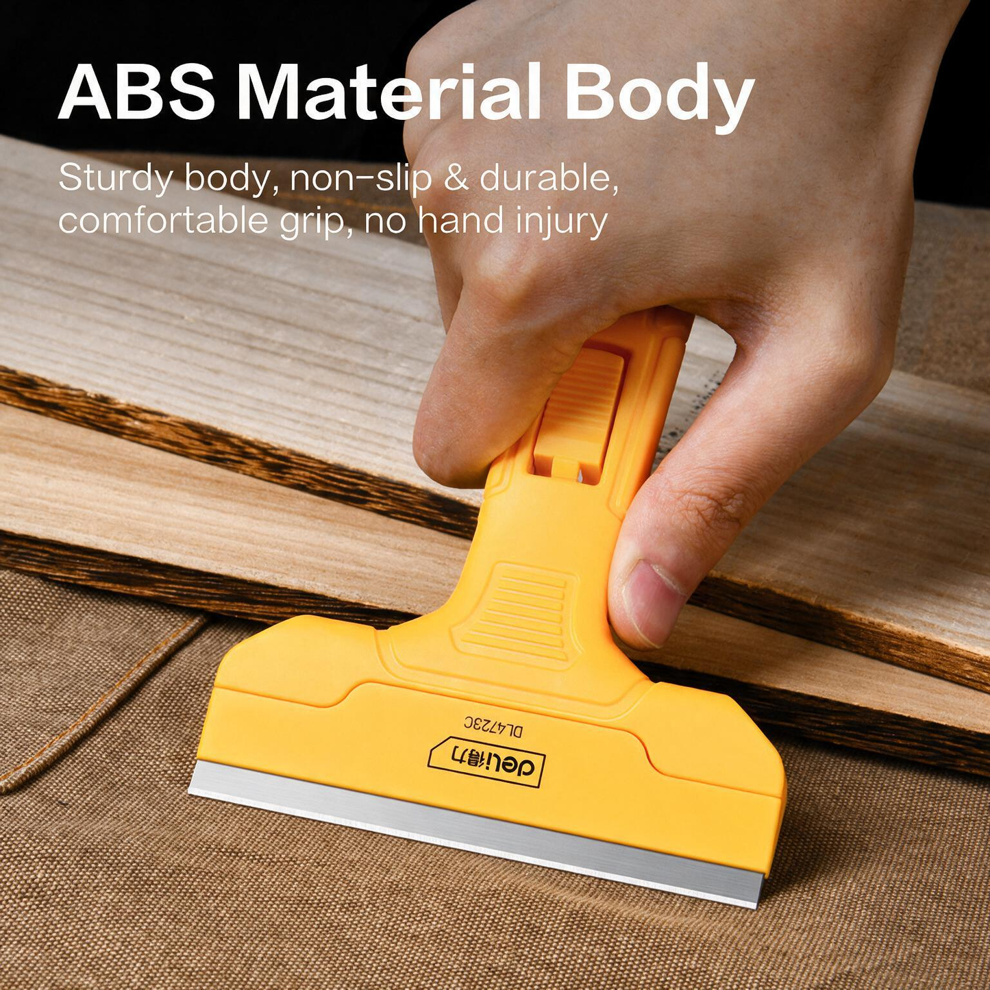 2-in-1 Decal Application Squeegee & Adhesive Removal Scraper