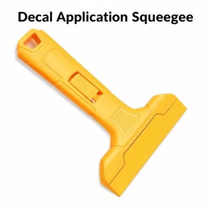 2-in-1 Decal Application Squeegee & Adhesive Removal Scraper
